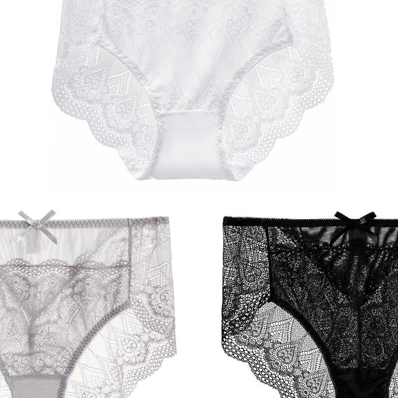 TINGE Women's Lace Seamless Briefs