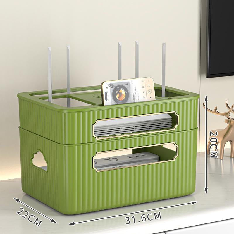Беспроводной Wifi-маршрутизатор Коробка для хранения Стеллаж для хранения в гостиной 1/2-уровневый Чехол для модема-маршрутизатора Управление удлинителем и кабелями