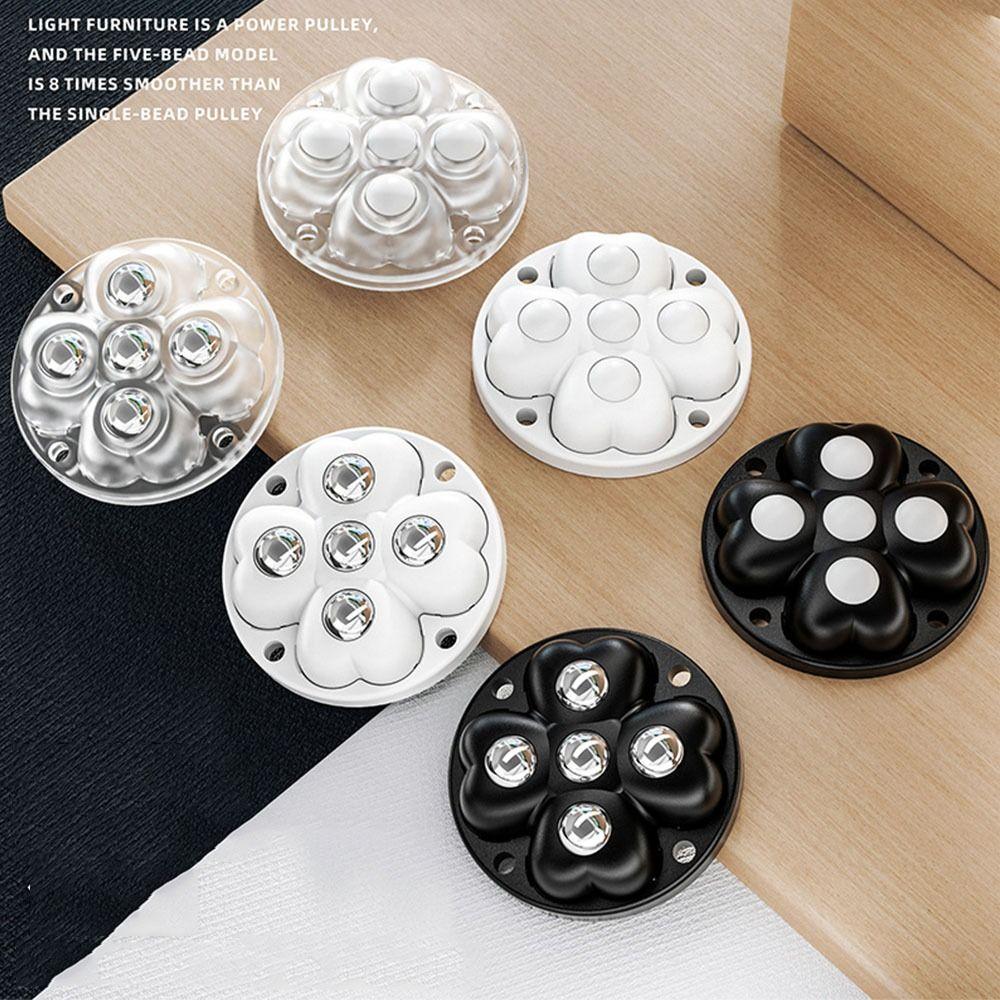 4Pcs Self Adhesive Furniture Casters 360°Rotatable Universal  Pulley  Table Move Accessories