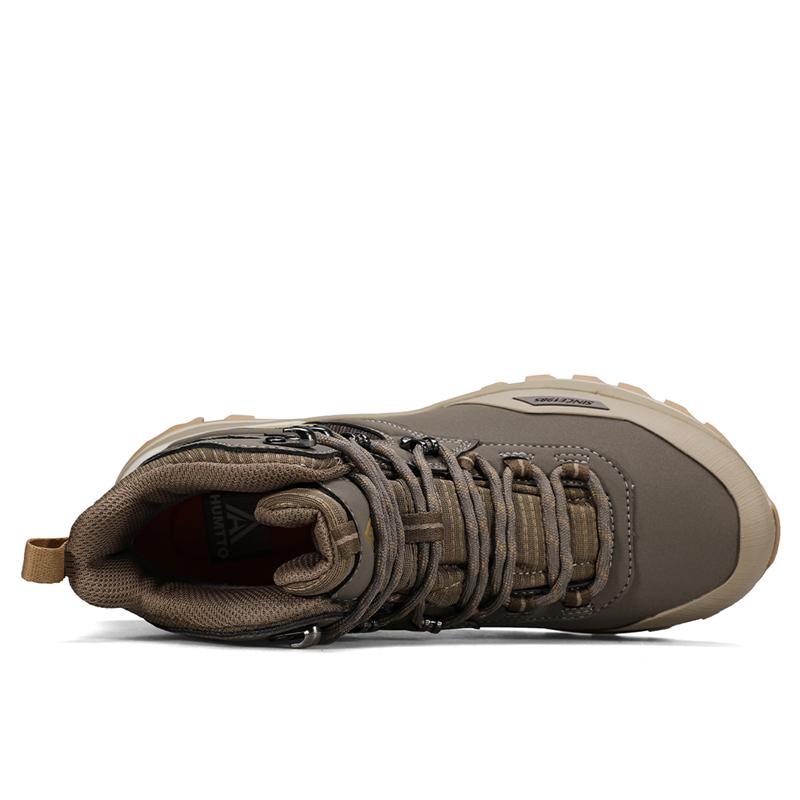 HUMTTO Походные ботинки на платформе, походные ботинки для мужчин, зимние резиновые рабочие защитные мужские ботильоны, дизайнерские черные тактические кроссовки для активного отдыха, мужские