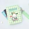 Pochaco Green Check Card Storage Note Strap Wallet