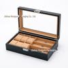 Роскошная многопозиционная шкатулка для часов и ювелирных изделий из углеродного волокна