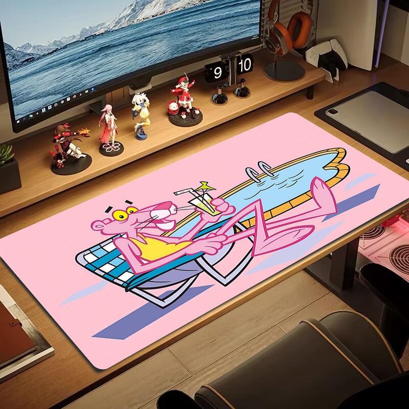 The Pink Panther2 Print Cushion Non-slip Laptop Tablet Big Mousepad XXL Mat Mini PC Playmat With Lock edge
