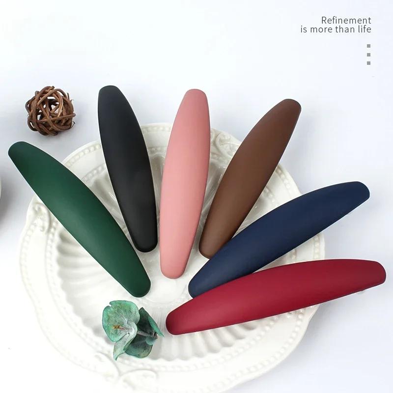 Сплошной цвет, зажим для хвоста, модные простые заколки для укладки волос, шпилька для женщин и девочек, аксессуары для укладки волос, головные уборы