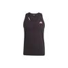 Adizero Running Singlet Letter Logo Print Athletic Slim Fit Round Neck Tank Top Men Tops Black HY6925