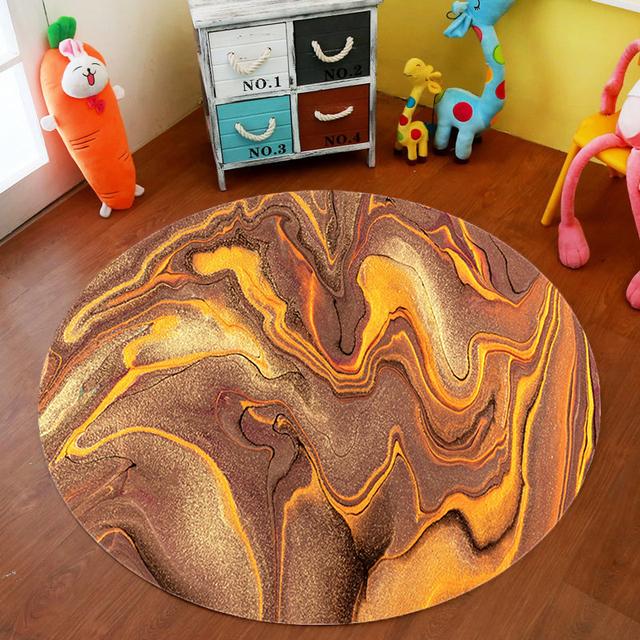 Мраморный геометрический круглый ковер для гостиной, офисного стула, коврик для компьютерного стола, декоративный коврик для спальни, коврик для журнального столика для спальни