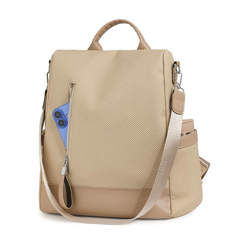 Рюкзак из мягкой кожи, рюкзак с защитой от краж, дорожный, большой вместимости, многофункциональный, на плечо, студенческий школьный рюкзак