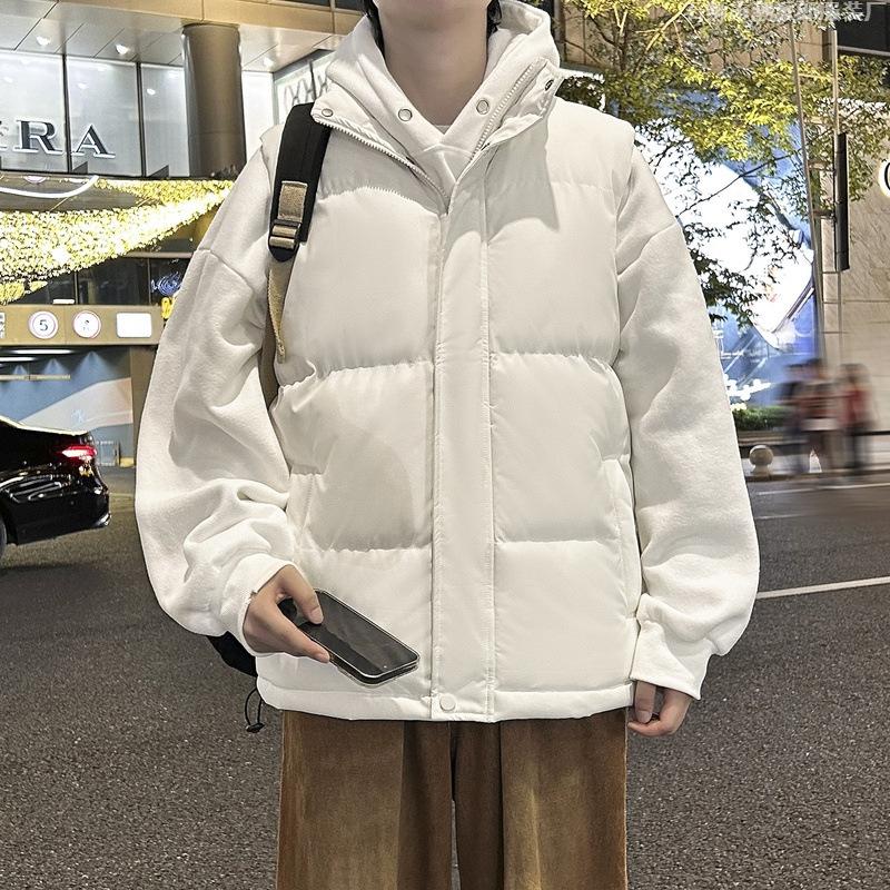 Групповая покупка жилета большого размера мужской зимний свободный повседневный стеганый жакет модный парный утолщенный теплый жилет-жакет