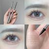 Small Silver Tube Eyeliner Black Dark Brown Berry Red Color Liquid Eyeliner Liquid Lying Silkworm Shadow Pen Suitable for Novice