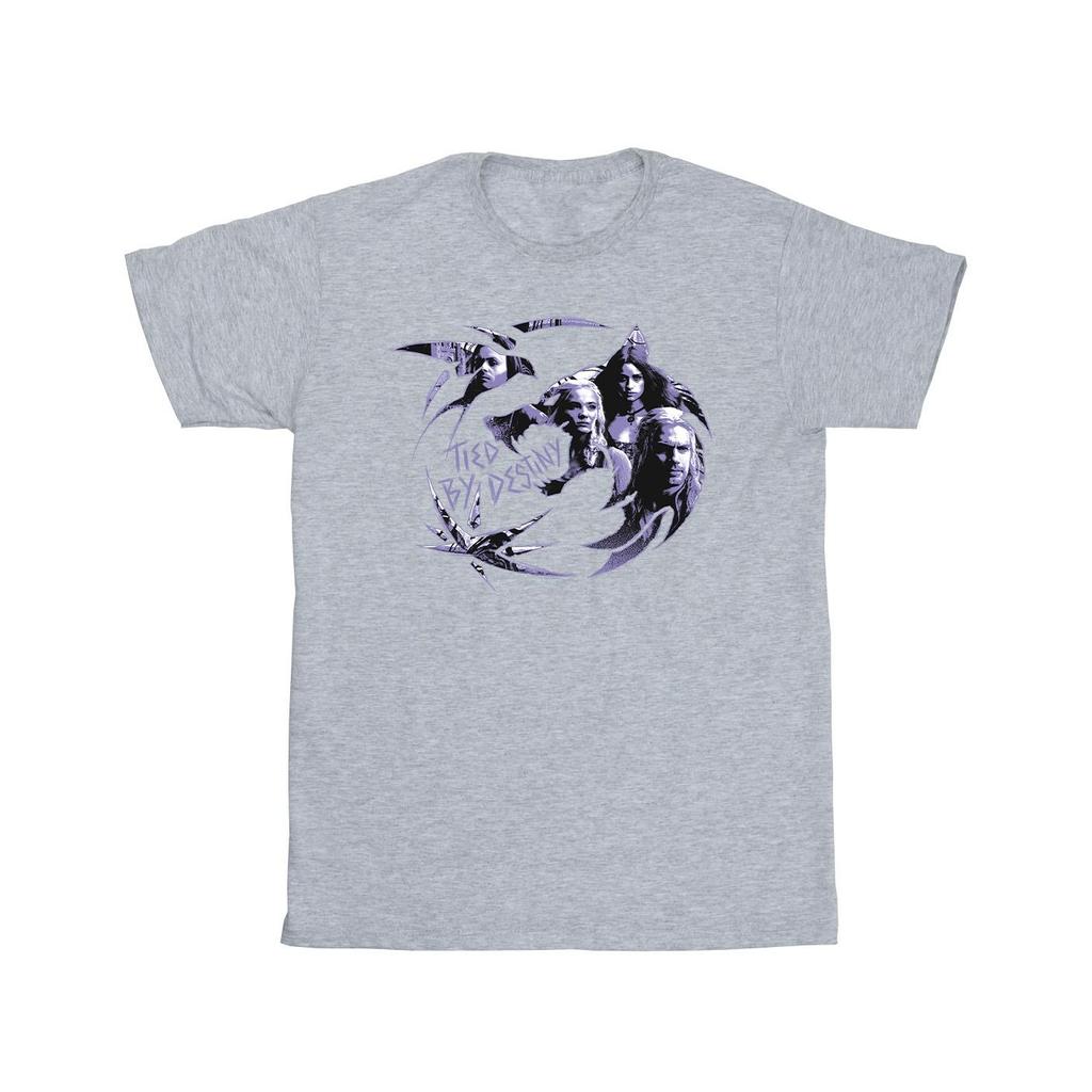 Netflix Mens The Witcher Wolf Logo Infill T-Shirt