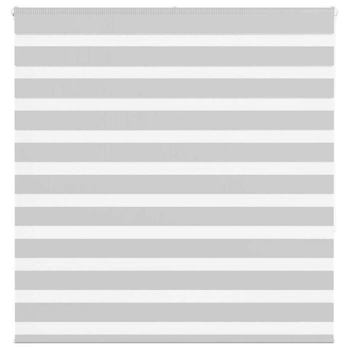 VidaXL Store zèbre gris clair largeur du tissu 135,9 cm polyester, store à enrouleur zébré, store zébré pour fenêtre, store 4014451