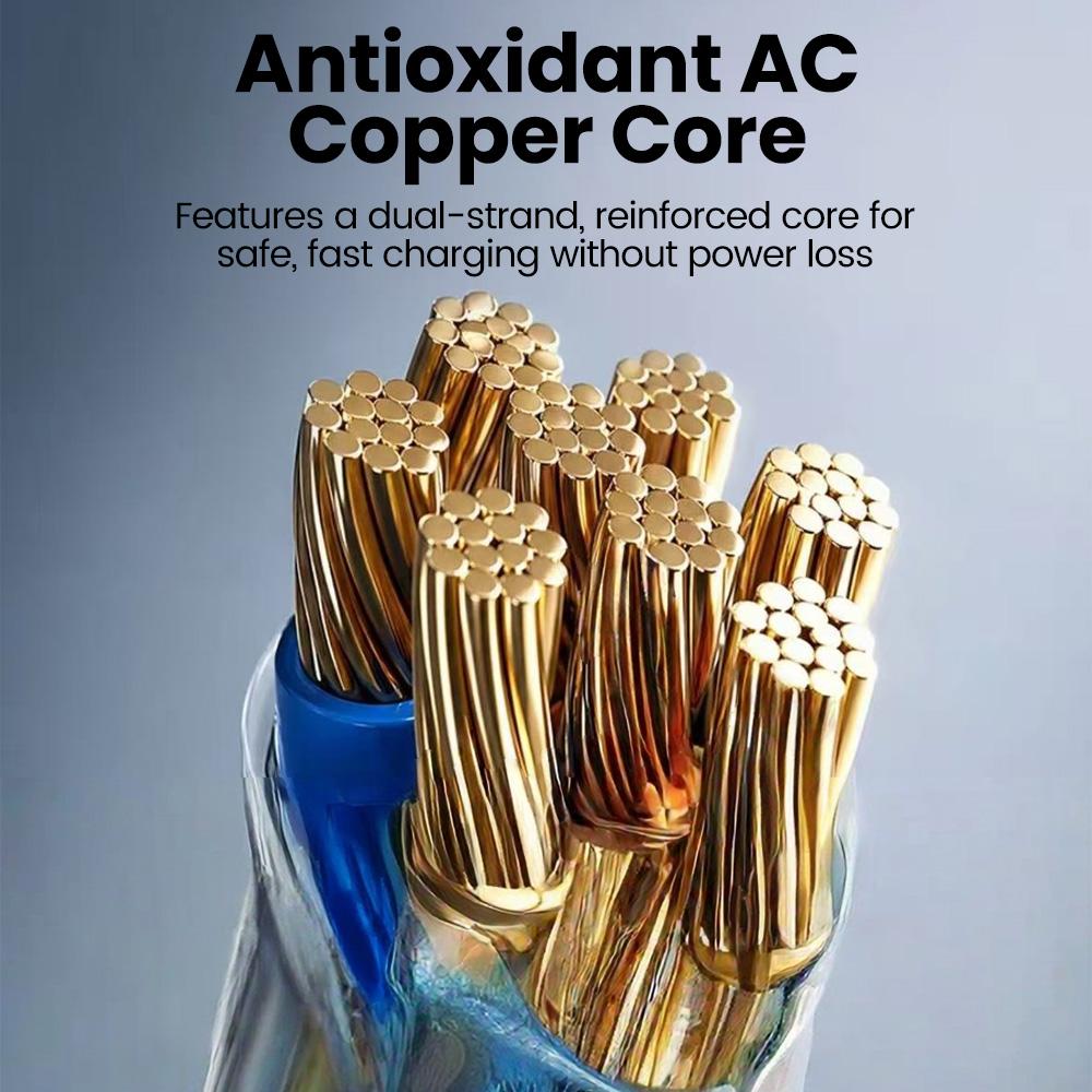 PD 100W USB A to Type-C Charging Cable Lntelligent Power-Off Super Fast Charger Cord For IPhone15 16 17 18 Samsung Xiaomi Huawei