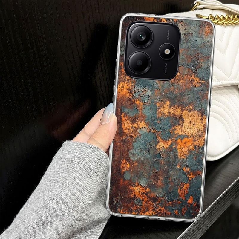 Vintage Industrial Style Rusty Pattern Case for Xiaomi Redmi Note 14 13 12 11 Pro Plus Phone Cover 14S 12S 11S 11E 11T 10S 10 9S