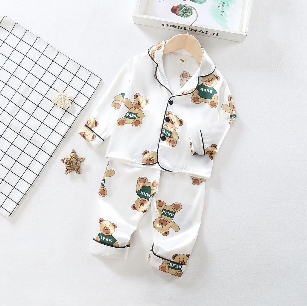 Осенний комплект одежды для девочек, детская пижама, рубашка с длинными рукавами и штаны, комплект из двух предметов, детская одежда для сна, одежда для малышей, костюм для младенца