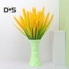 7 Forks Artificial Wheat Ears Rice Plant Bouquet Realistic Simulated Non Water Needed Easy To Care Indoor/Outdoor Decor