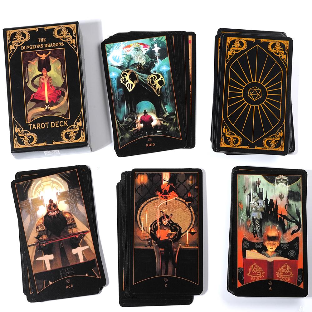 Колода из 78 карт Таро «Подземелья и Драконы» с персонажами и существами, а также картами Старших и Младших Арканов