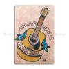 Telecaster Watercolor Metal Plaque Poster Decoration Printed Cinema Pub Garage Decoration Tin Sign Poster