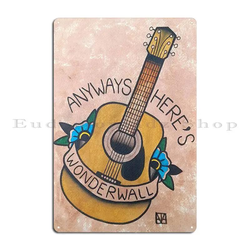 Telecaster Watercolor Metal Plaque Poster Decoration Printed Cinema Pub Garage Decoration Tin Sign Poster