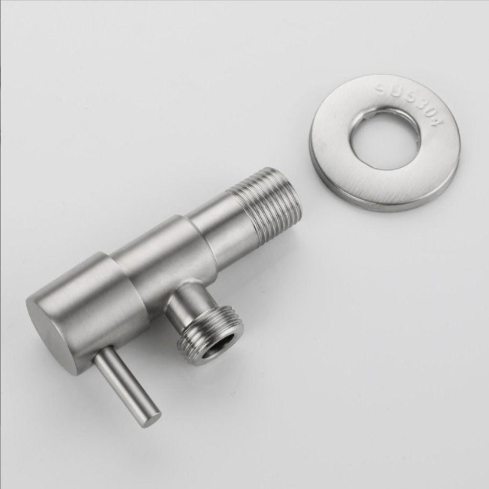 Stainless Steel Angle Valve Faucet Triangle Valve Long Service Inlet Water Stop Valve Kitchen