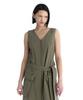Teulimingbeodeu Cargo Sleeveless Long Dress [ Khaki ]