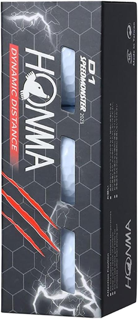 Honma Golf d1 Ball Speed Monster SPEED MONSTER Honma 2 дюжины Белый Белый BTQ2302 Оригинальный набор чистящих листов (24 мяча)