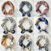 53*53cm Square Silk Scarf Women's Fashion Printed Small Neck Scarf Office Women's Hair Belt Folar Handkerchief Women's Handkerchief Scarf