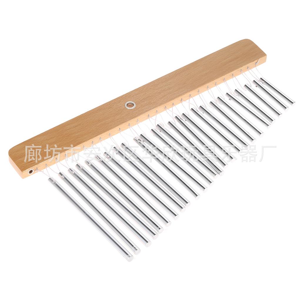Children's Orff Percussion Instrument 25 Tone Wind Chime Sound Bundle Metal Beech Wood Gold Silver Wind Chime Fun Decoration