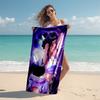 1pc KPop Demon Hunters ZOEY5 Beach Towel, Comfortable and Thick, and Swimming/Bath/Picnic/Camping Towel, Suitable for Seaside Beaches