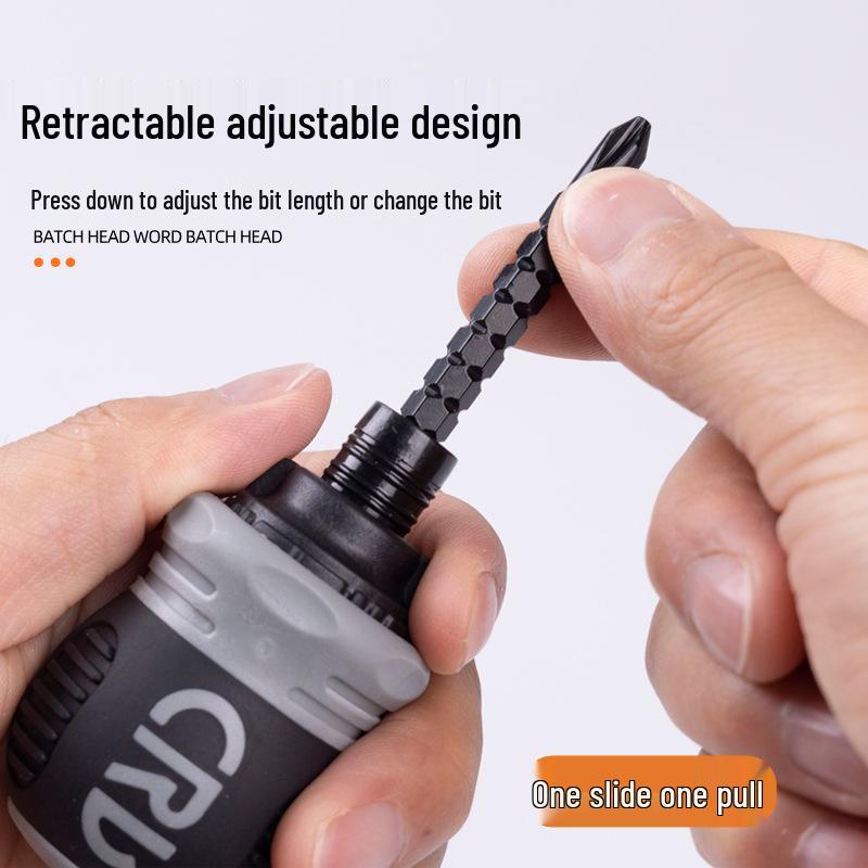 Набор коротких крестовых отверток-трещоток с двумя головками - Мини-инструмент из легированной стали