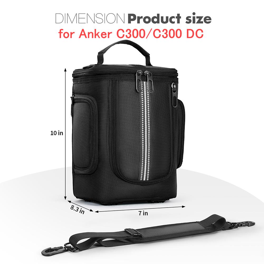 Carrying Case for Anker C300/SOLIX C1000 Portable Power Station Travel Storage Bag Organizer Bag with Shoulder Strap & Handle