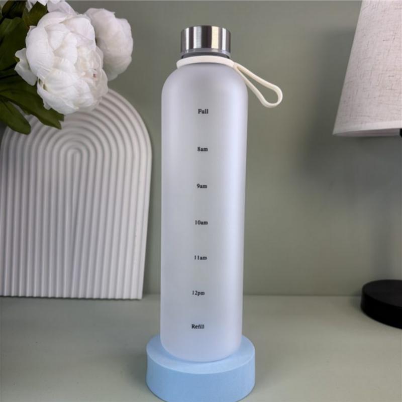 1000ML Handle Scrub Gradient Water Bottle, Large Capacity Space Cup for Outdoor Sports and Portable Use sports water bottle