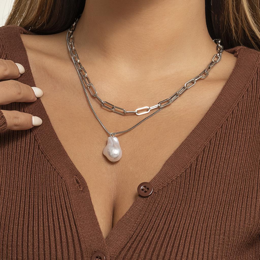 Необычные ожерелья-чокеры с искусственным жемчугом для женщин, винтажные ожерелья и подвески с геометрическим рисунком, винтажный воротник, женские ювелирные изделия