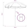 vidaXL Sonnenschirm mit Stahlmast Anthrazit 180 cm