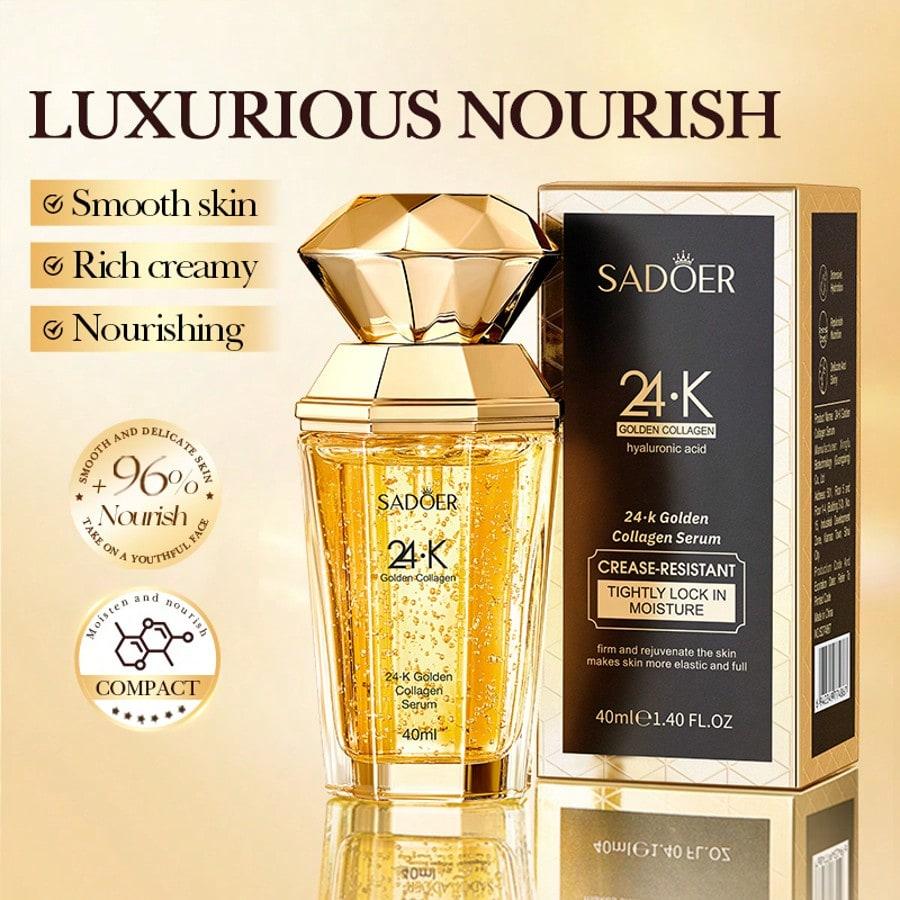K Gold Collagen Essence, эссенция для уменьшения мелких морщин и увлажнения, сокращает морщины и питает кожу.