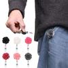 Unisex Stationery Retractable Lanyards ID Name Card Key Ring Badges Holder Rose Shape Badge Reel