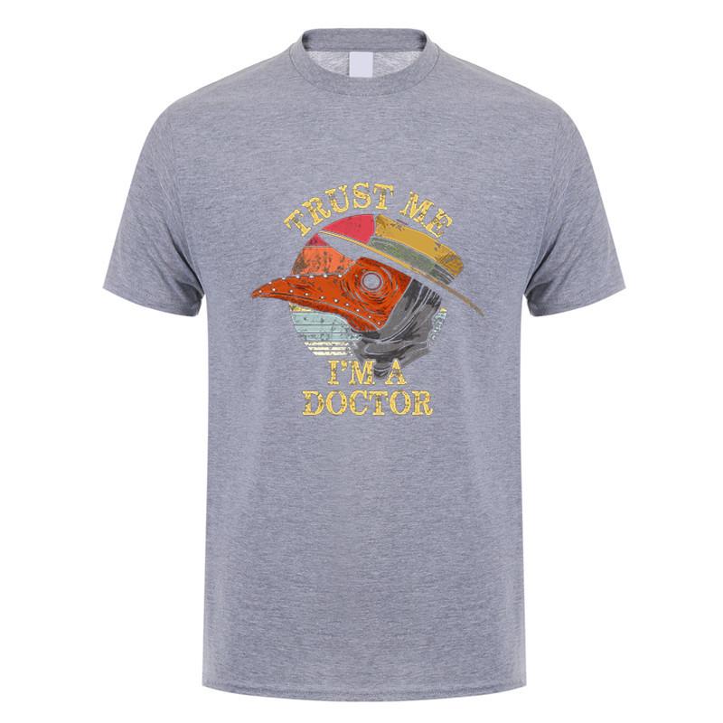 Cool Trust Me Im A Doctor T Shirt Unisex Cotton Funny Tshirt Short Sleeves Halloween Plague Doctor Tees Streetwear Tops Dy328