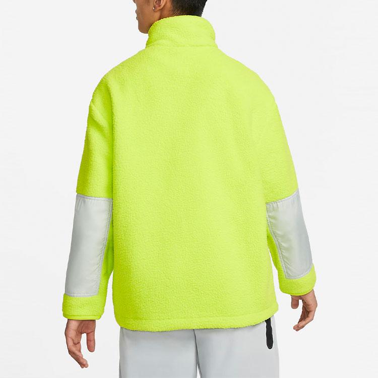 Nike Флисовая куртка на молнии во всю длину, весна/лето 2022, мужские куртки, зеленые DD5022-345