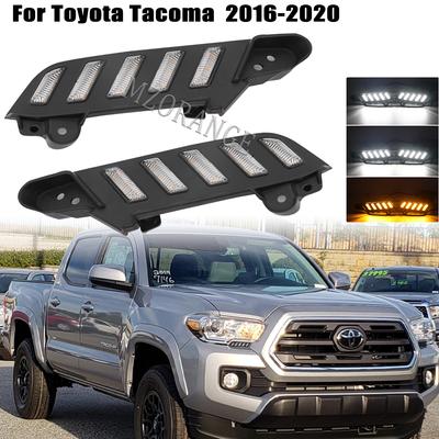 Светодиодные дневные ходовые огни DRL для Toyota Tacoma 2016 2017 2018-2022 12 В дневные огни автомобиля желтый указатель поворота авто