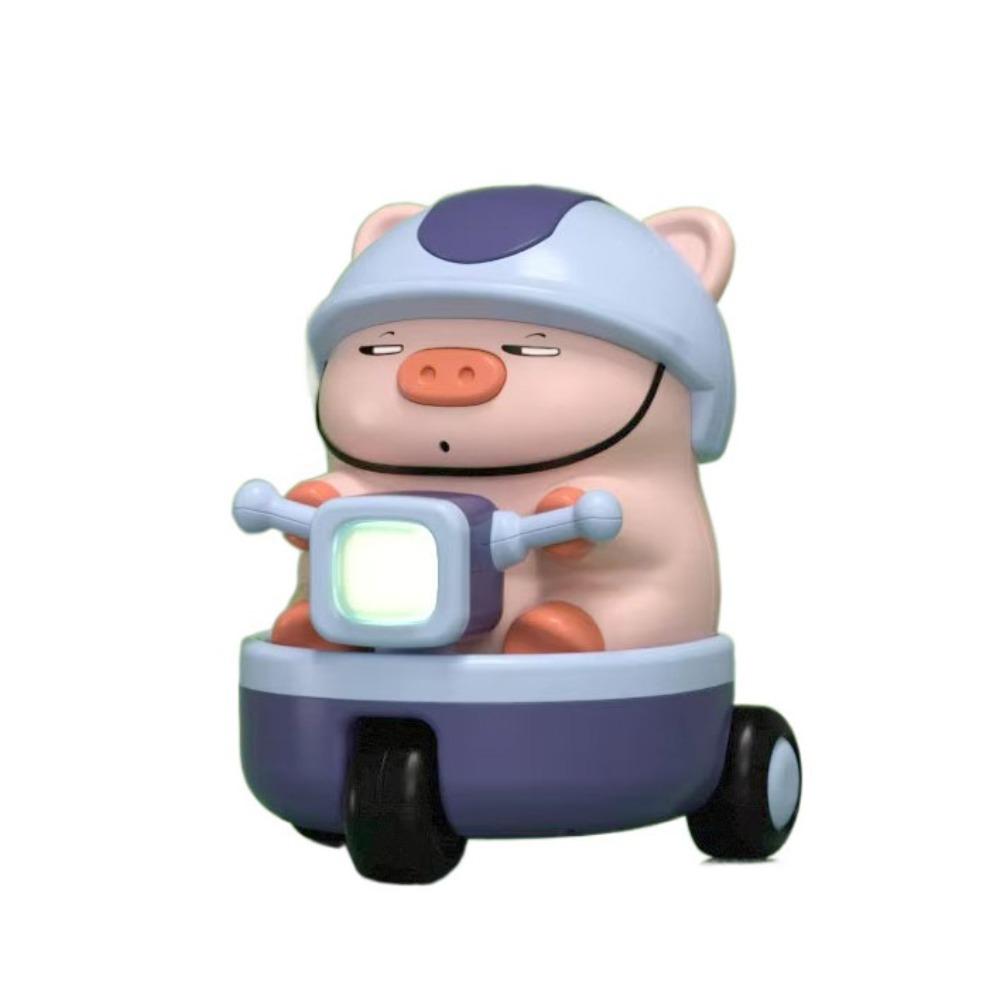 Interactive Pig Stunt Three-wheeled Car Toys Sound And Light Children Fun Motorcycle  Kids Toddlers