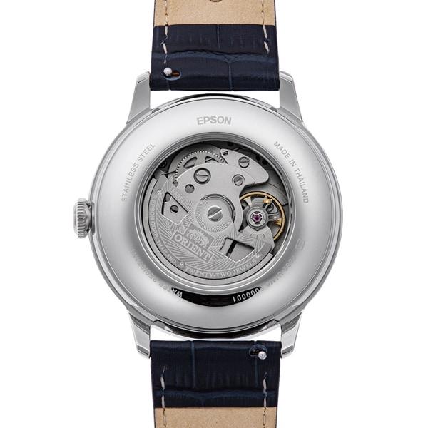 Мужские наручные часы ORIENT Bambino Sun and Moon с кожаным ремешком RN-AK0806L