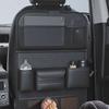 Органайзер на сиденье автомобиля из ПУ с складным столиком, для поддержания порядка в салоне, водонепроницаемый, для хранения игрушек, ПУ