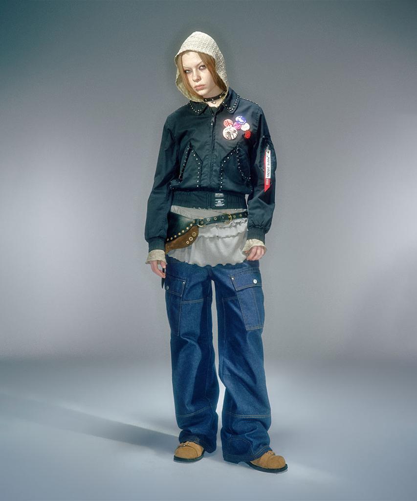 Beikeonteuakaibeu Wayen Military Cargo Pants Deep Blue