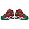 Li Ning WOW 3 Way Of Wade 3 Рождественские Нескользящие Средние Баскетбольные Кроссовки Мужские Зеленый Красный Белый ABAJ013-12
