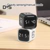 Productivity Cube Timer Gravity Sensor Flipping LED Display 4 Preset Time Dual Modes Time Management Countdown Cooking Student Study Mini Digital