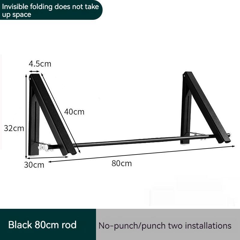 Настенная складная сушилка для одежды, уличный балкон, невидимые вешалки, космическая алюминиевая вешалка для одежды, аксессуары для дома и ванной комнаты