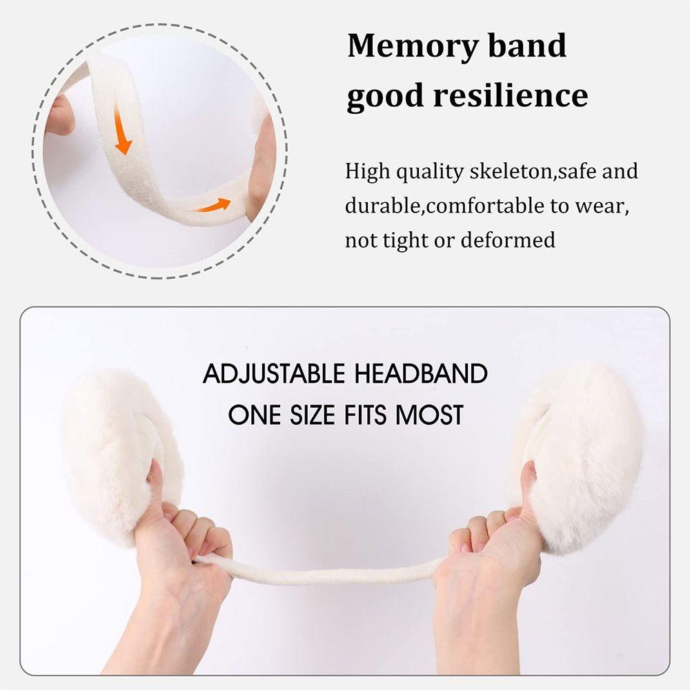 Мягкие плюшевые наушники с защитой от холода, зимние теплые складные наушники из искусственного меха, подарки