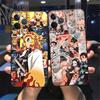 Роскошный чехол для телефона Catoon Anime Demon Slayer для iPhone 11 12 13 Pro Max X XR XS MAX X 6s 8 7 Plus 13Mini, черный мягкий чехол-бампер