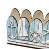 Ocean Themed Wooden Napkin Holder for Table, Summer Coastal Napkin Dispenser, Rustic Tissue Holder for Kitchen, Dining Room