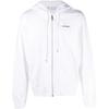 OFF WHITE Толстовка с капюшоном на молнии с диагональным принтом 'Wave Outl' Slim OMBE013C99FLE0070110