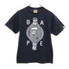 Print Short Sleeve T-shirt S Black A BATHING APE Men's Used